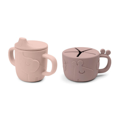 Done by Deer Friends Silicone Spout Cup & Snack Cup Set