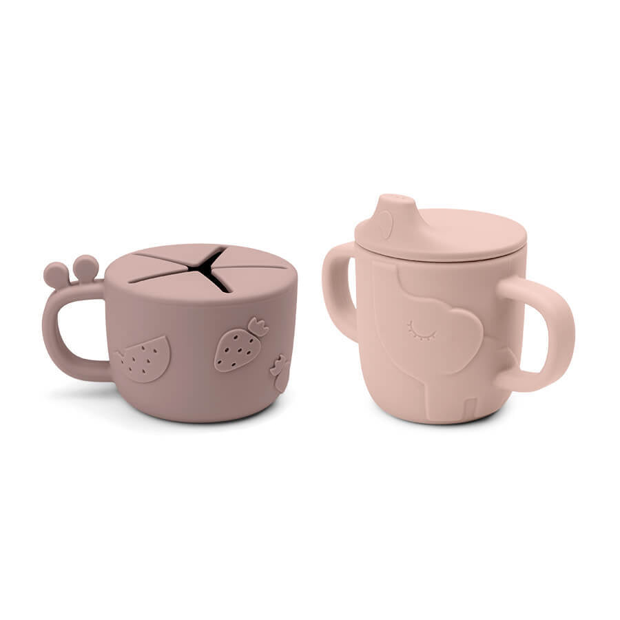 Done by Deer Friends Silicone Spout Cup & Snack Cup Set