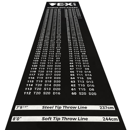 TEX - Heavy Duty Printed Check Out Dart Mat