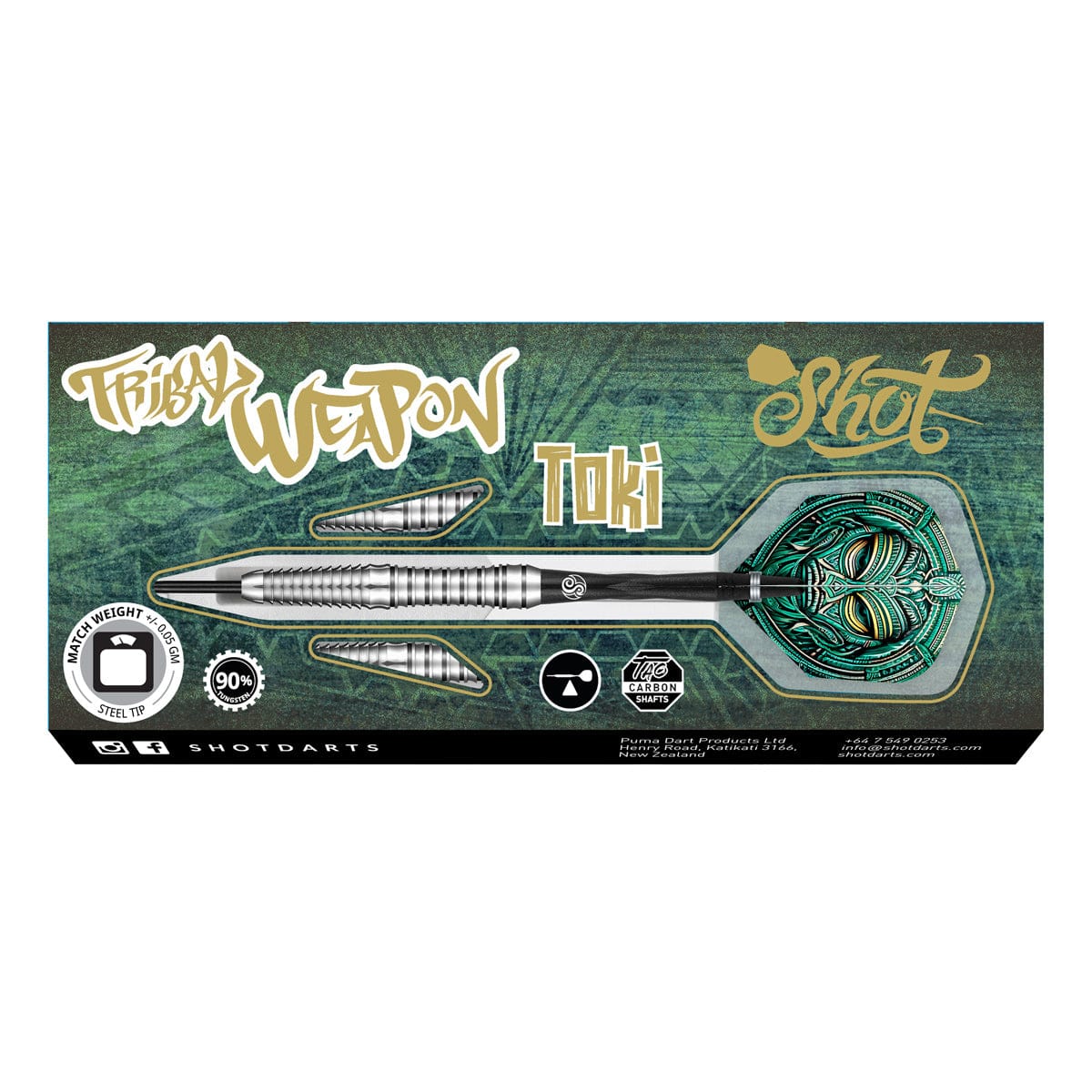 SHOT - Tribal Weapon TOKI Darts - 90% Tungsten - 23g