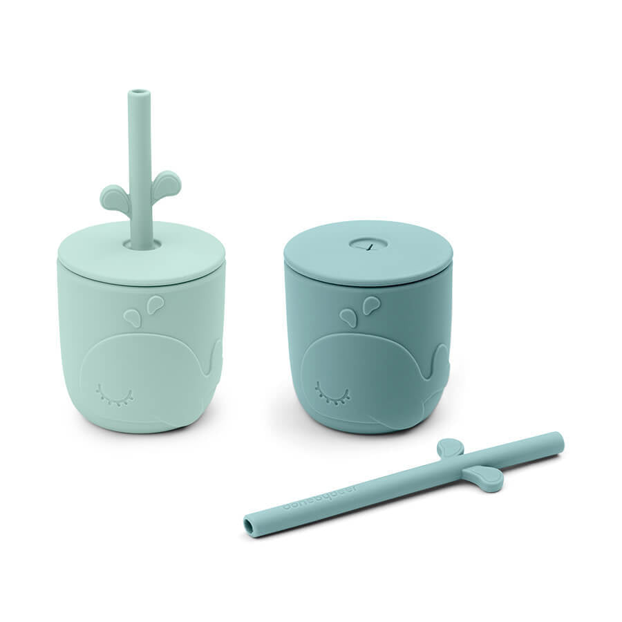 Done by Deer Wally Silicone Straw Cup 2 Pack
