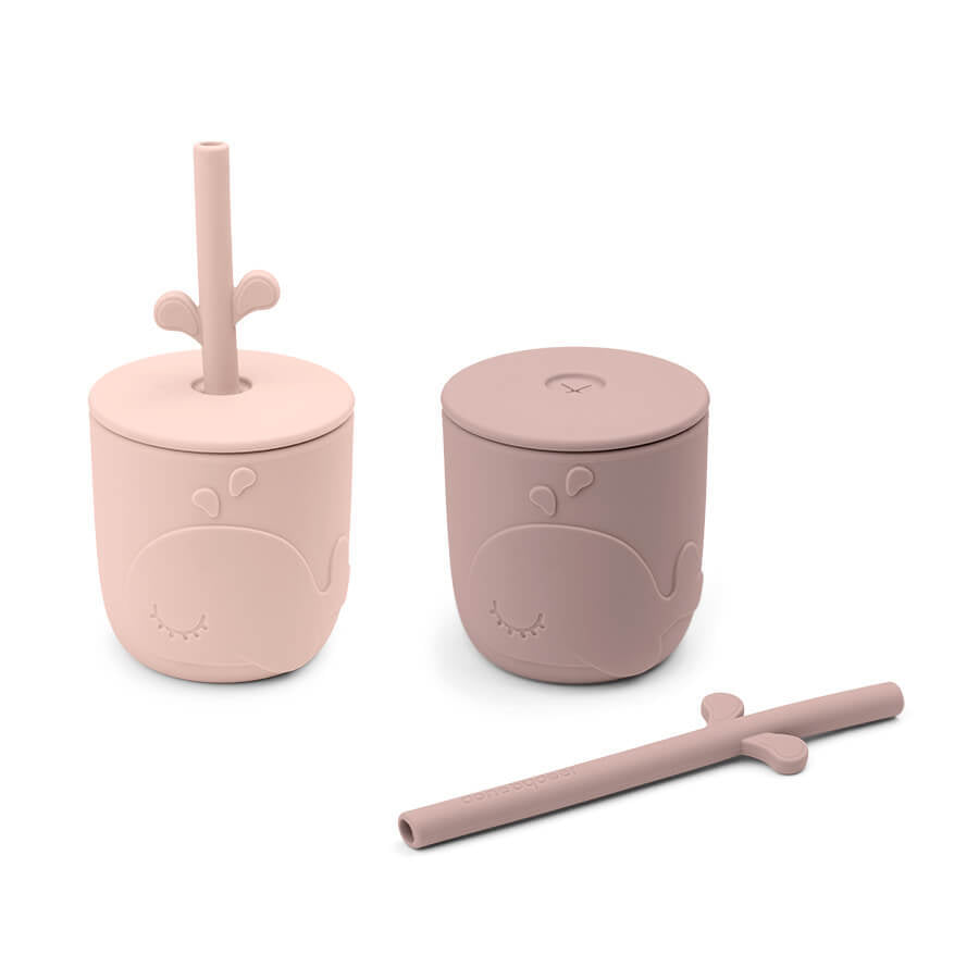 Done by Deer Wally Silicone Straw Cup 2 Pack