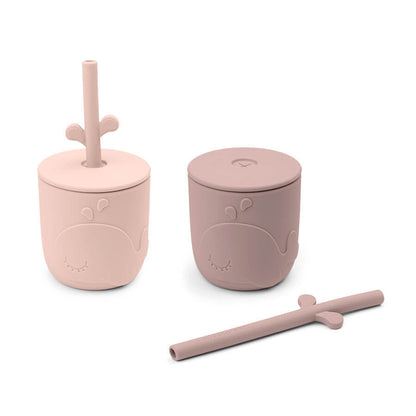 Done by Deer Wally Silicone Straw Cup 2 Pack