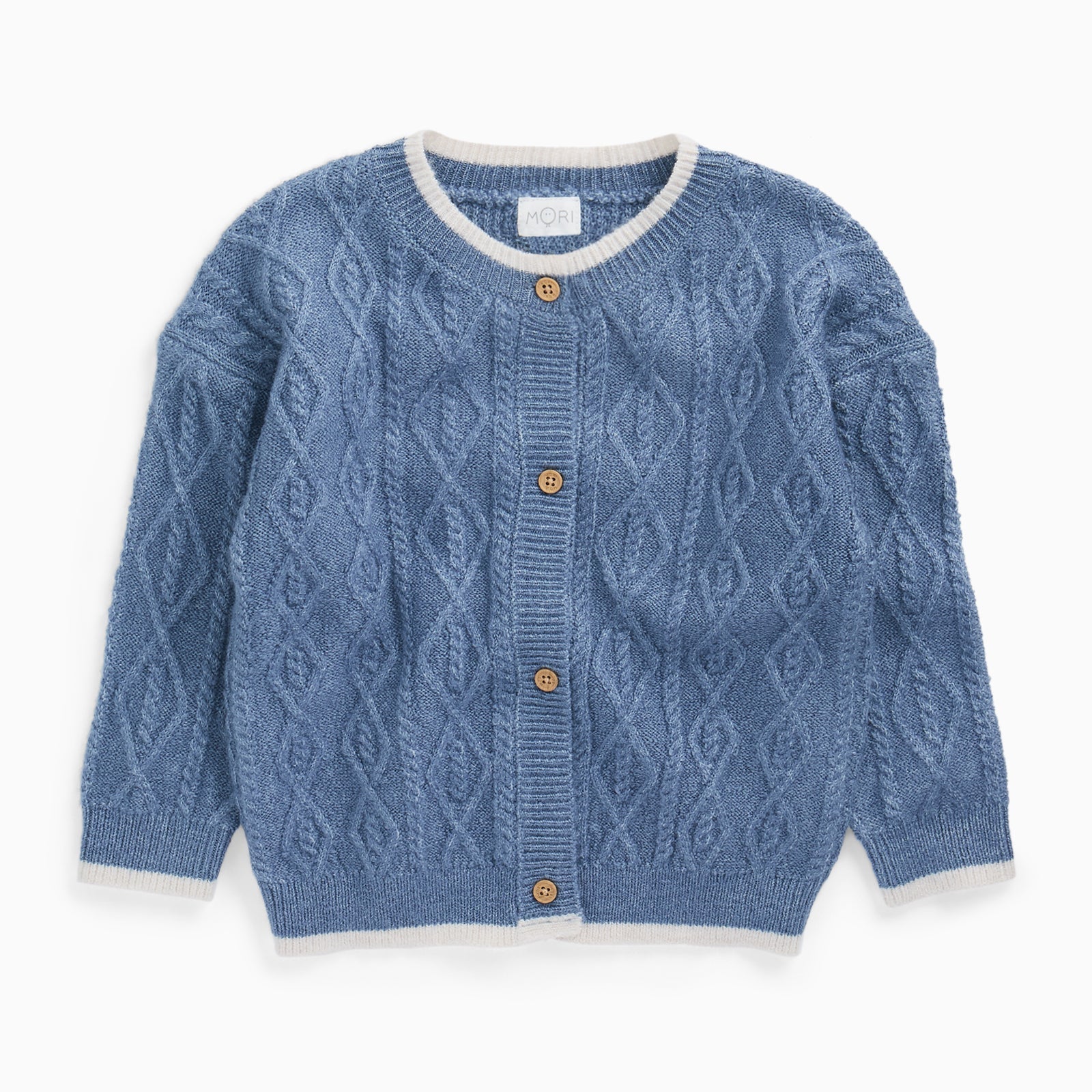Blue Chunky Cardigan