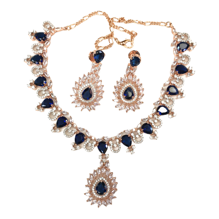 AD Choker with matching earrings - AE2113 KP0521
