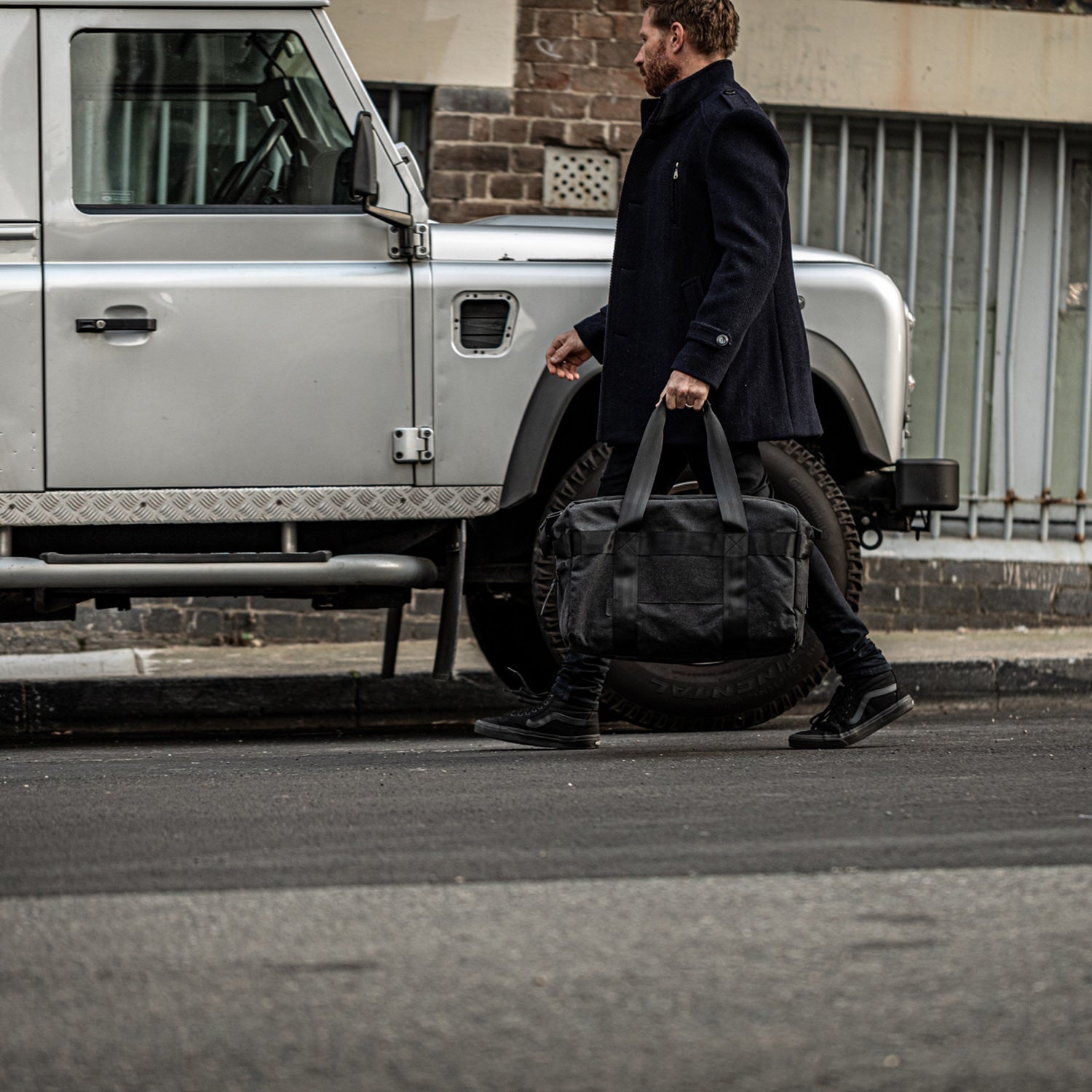 afternoons with Albert | technical weekender bag | black