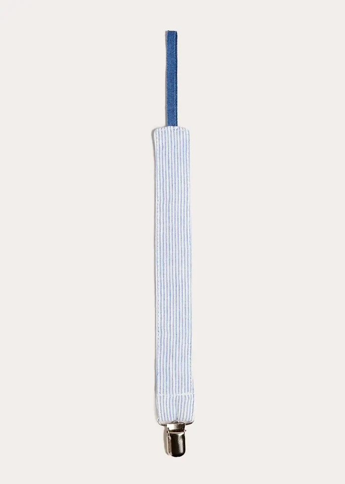 Alexander Stripe Dummy Clip in Blue ACCESSORIES from Pepa London