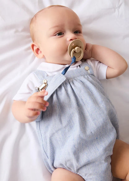 Alexander Stripe Dummy Clip in Blue ACCESSORIES from Pepa London