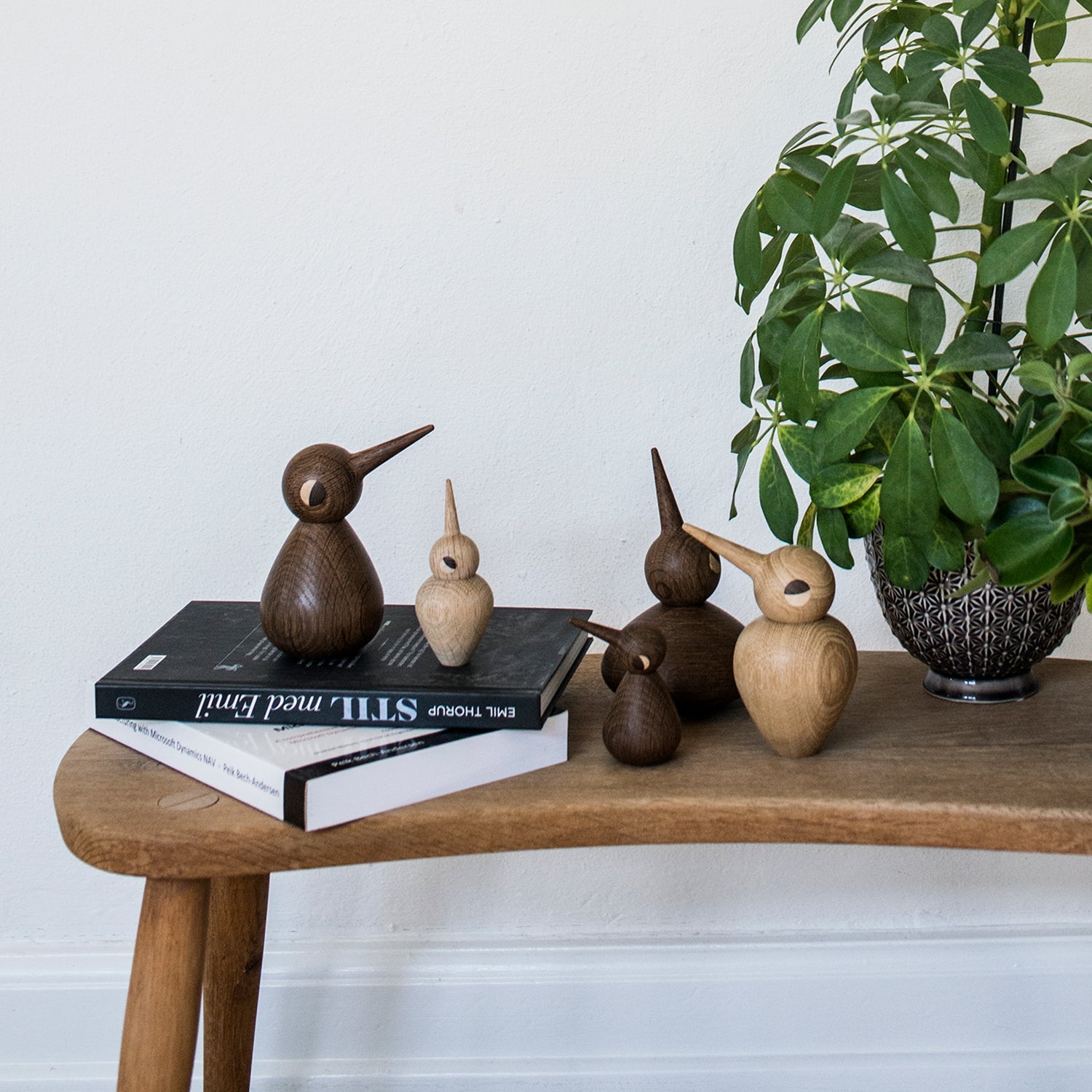 architectmade | wooden bird | small smoked oak