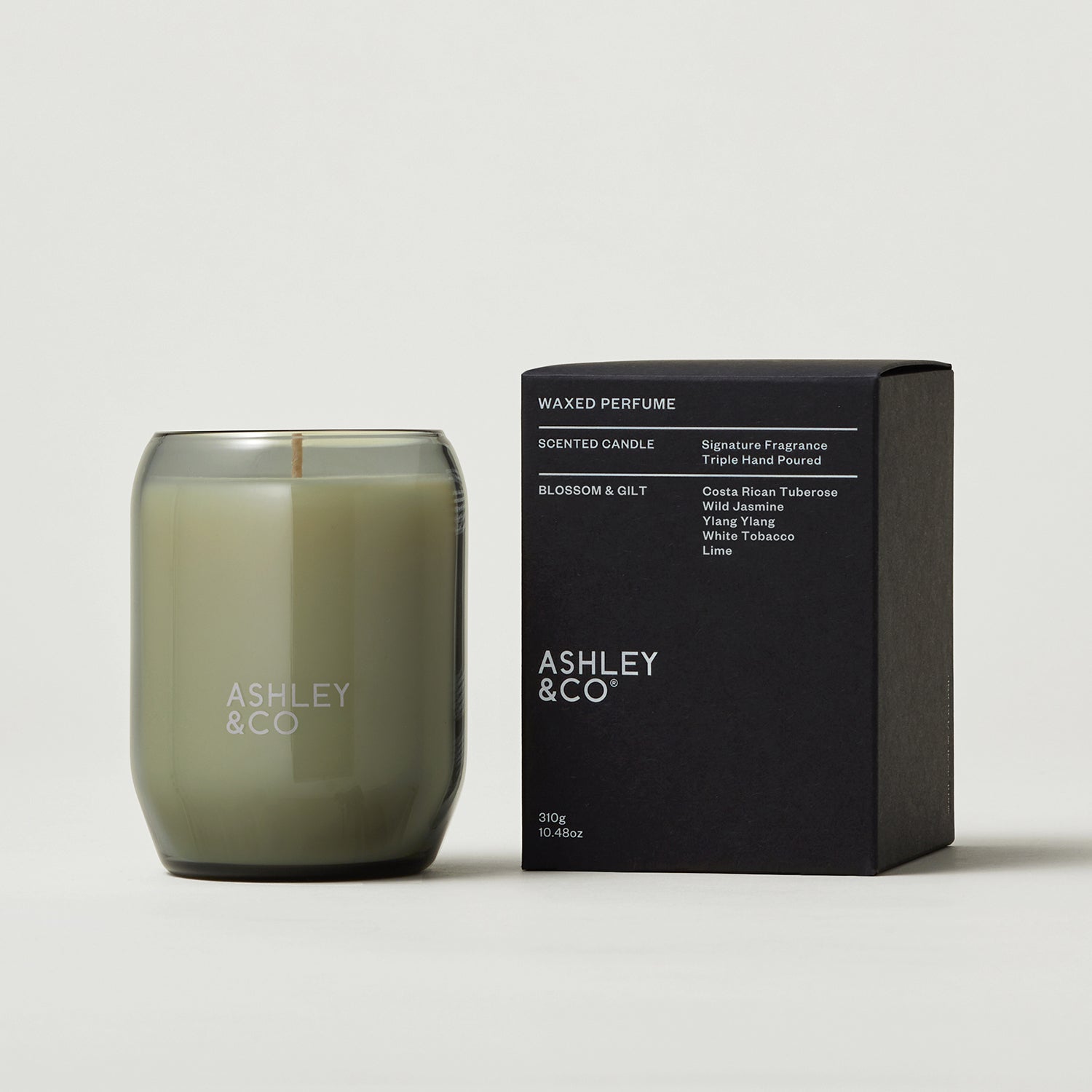 ashley + co | waxed perfume scented candle | blossom + gilt