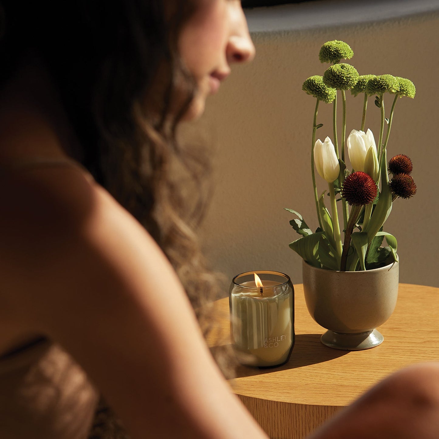 ashley + co | waxed perfume scented candle | bonberry