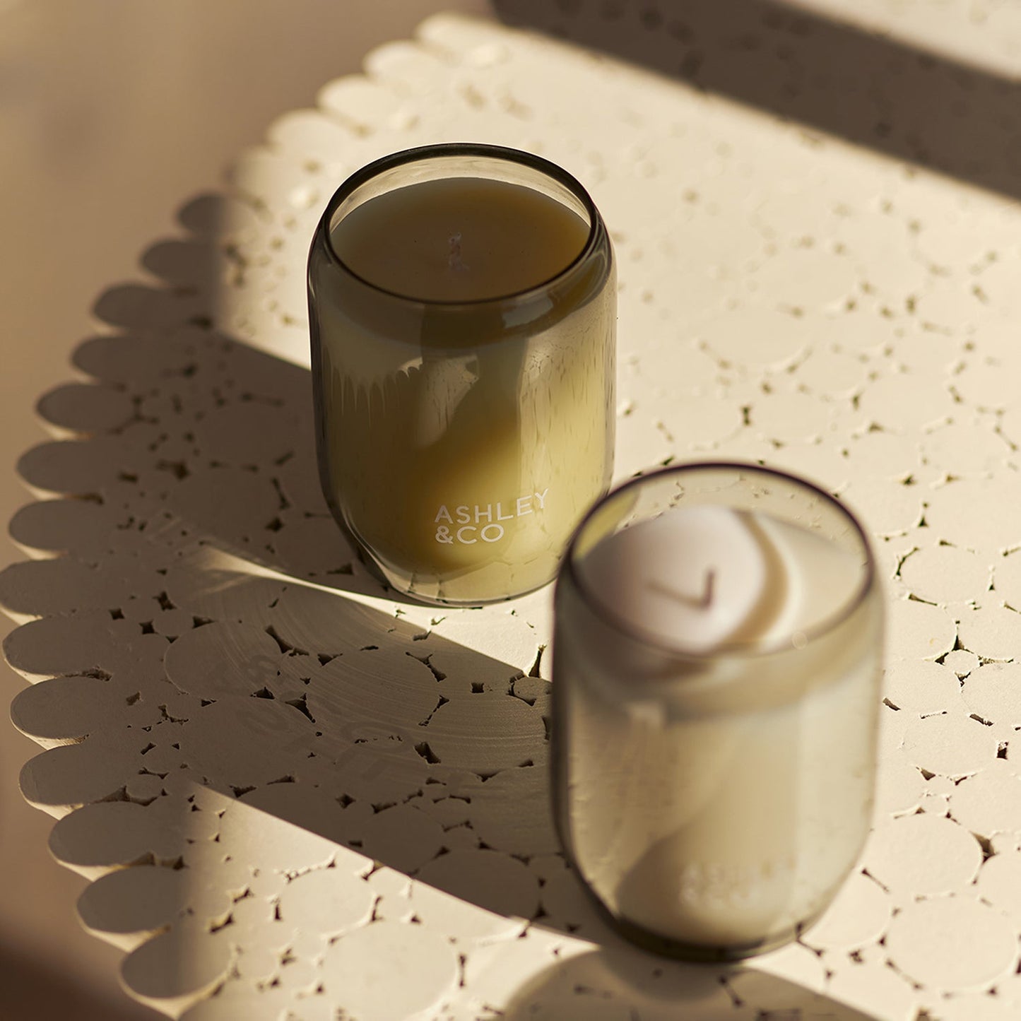 ashley + co | waxed perfume scented candle | tui + kahili