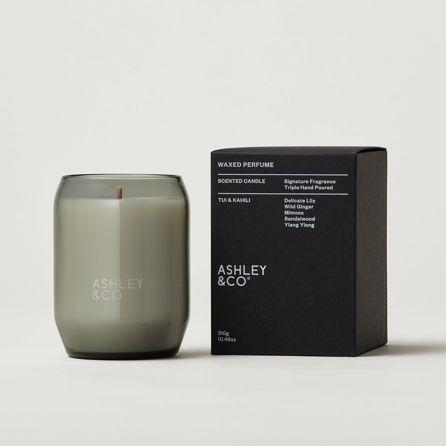 ashley + co | waxed perfume scented candle | tui + kahili