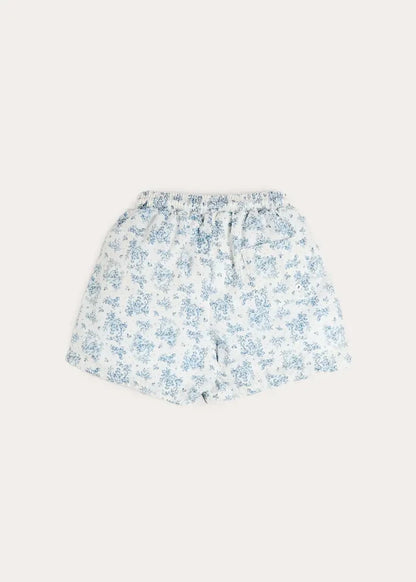 Audrey Toile Drawstring Swim Shorts in Blue (12mths- 10yrs) SWIMWEAR from Pepa London