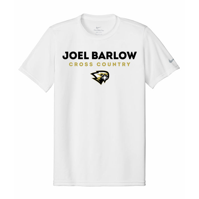 Barlow Girls XC Nike Dri Fit Tee Logowear Barlow Cross Country White Mens S