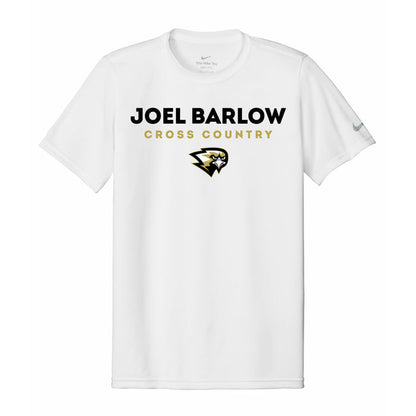 Barlow Girls XC Nike Dri Fit Tee Logowear Barlow Cross Country White Mens S