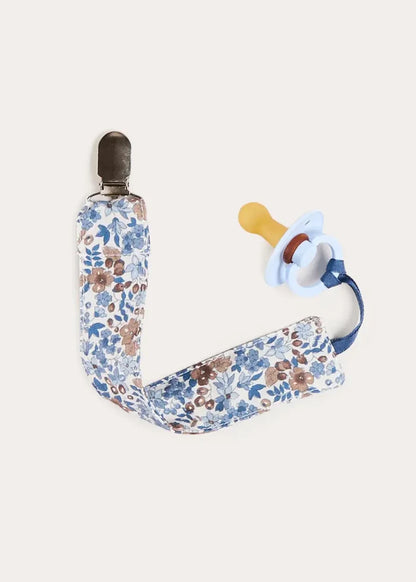 Beatrice Floral Dummy Clip Dummy Clip in Blue ACCESSORIES from Pepa London