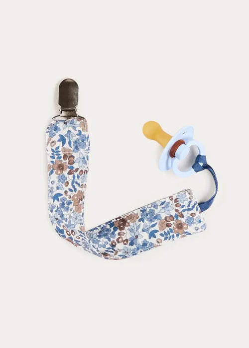 Beatrice Floral Dummy Clip Dummy Clip in Blue ACCESSORIES from Pepa London
