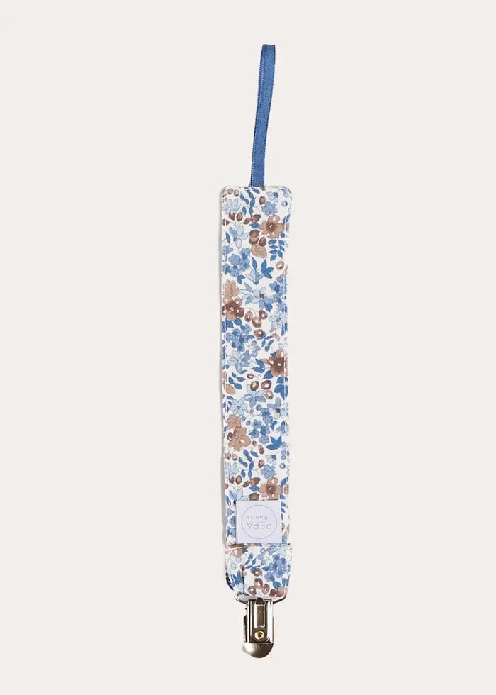 Beatrice Floral Dummy Clip Dummy Clip in Blue ACCESSORIES from Pepa London