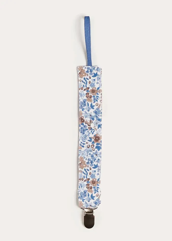 Beatrice Floral Dummy Clip Dummy Clip in Blue ACCESSORIES from Pepa London
