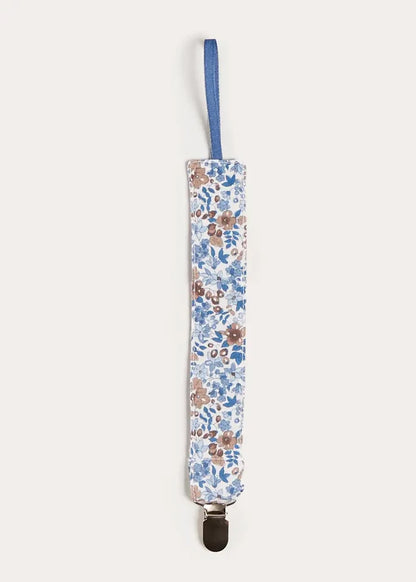 Beatrice Floral Dummy Clip Dummy Clip in Blue ACCESSORIES from Pepa London