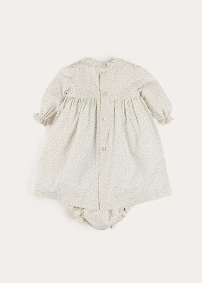 Betsy Floral Lace Detail Dress in Blue (1mth-12mths) DRESSES from Pepa London