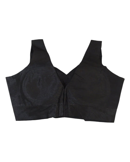 Black - Silky Saree blouse with cups,  Sleeveless - 42" - UK Stock - Quick Delivery - RNK - R722A-KY