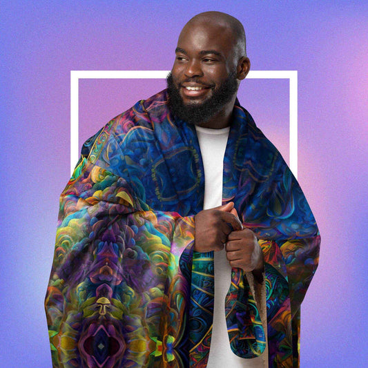 Blue Avian | Sherpa Blanket