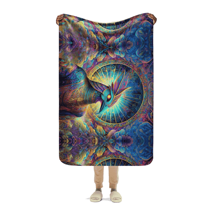 Blue Avian | Sherpa Blanket