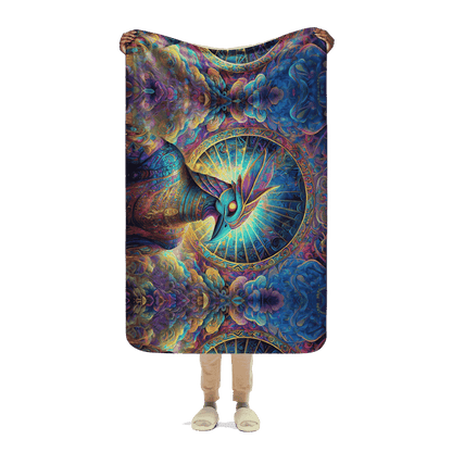 Blue Avian | Sherpa Blanket