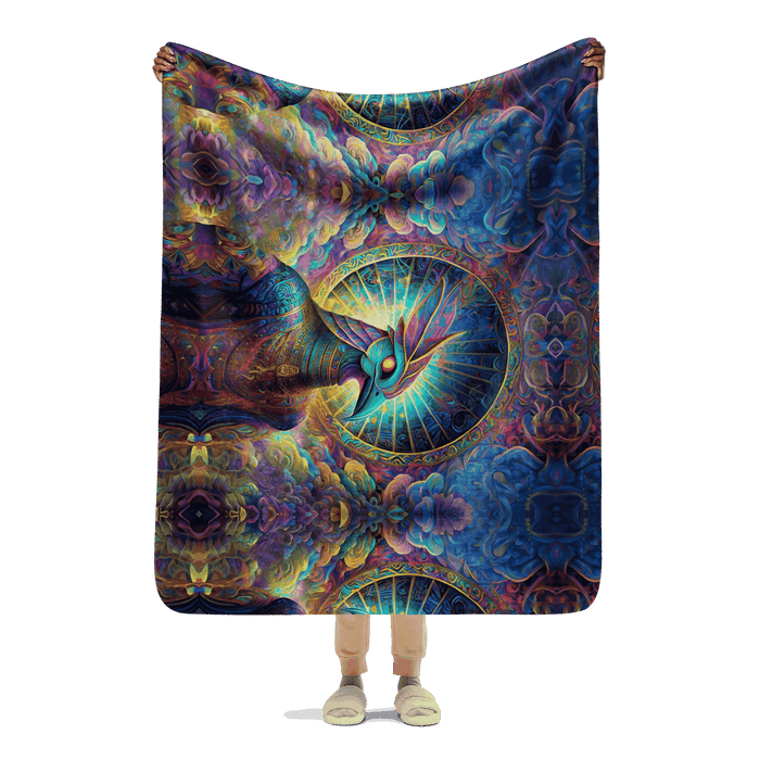 Blue Avian | Sherpa Blanket