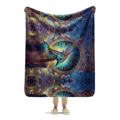 Blue Avian | Sherpa Blanket