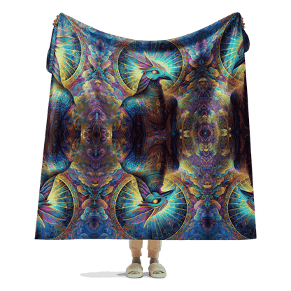 Blue Avian | Sherpa Blanket