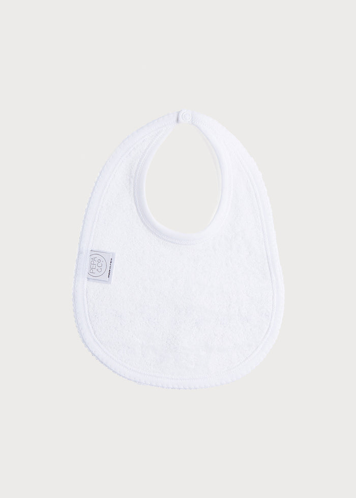 Blue Hand Smocked Bib ACCESSORIES from Pepa London
