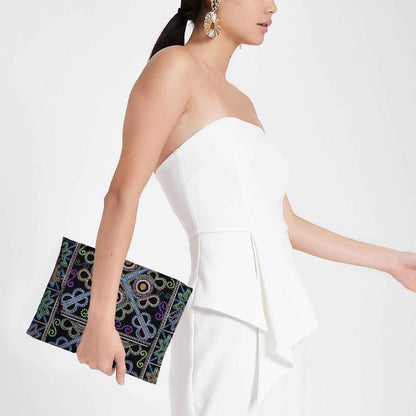 Boho Style Embroidered Clutch Bag - Thailand