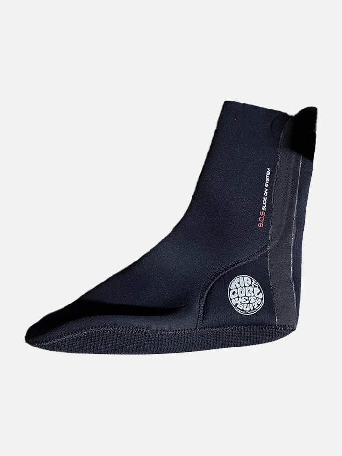 Botas de Neoprene Rip Curl Bullet 3mm Hidden Split Niño Mujer Toe Negro