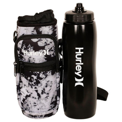 Botella + Transportador 1000 ml Print Light Black