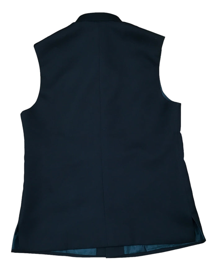 Bottle Green - Rich Suiting Material Indian Mens Waistcoat - Bollywood - DM2302 KJ 1222