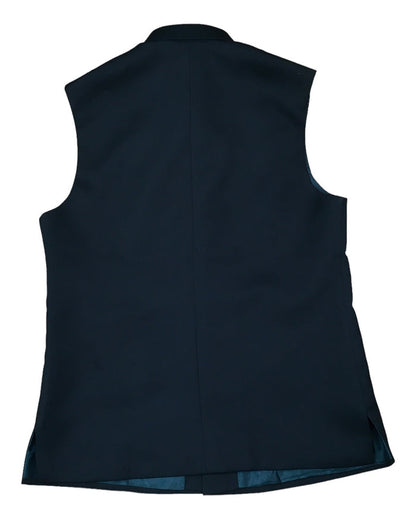 Bottle Green - Rich Suiting Material Indian Mens Waistcoat - Bollywood - DM2302 KJ 1222