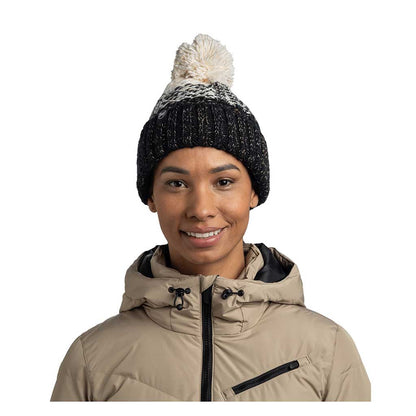 Akna Knitted Beanie & Fleece Band