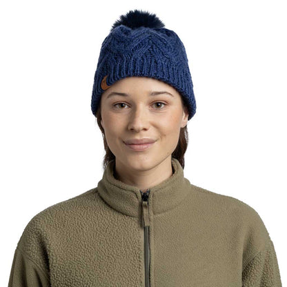 Caryn Knitted Beanie & Fleece Band