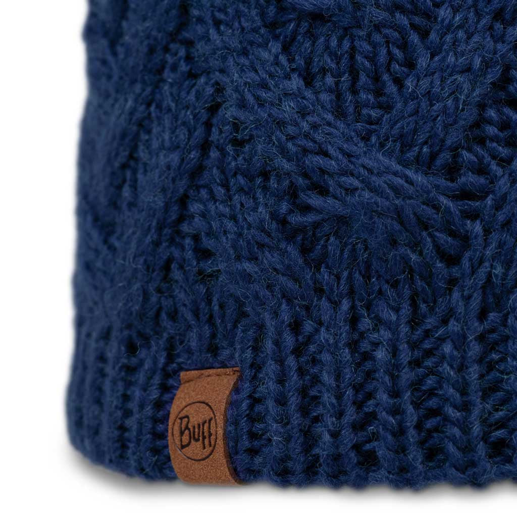 Caryn Knitted Beanie & Fleece Band