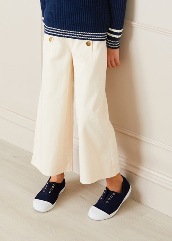 Canvas Plimsolls in Navy (20-36EU) SHOES from Pepa London