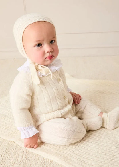 Cashmere Sock Booties in Cream (XS-L) SHOES from Pepa London