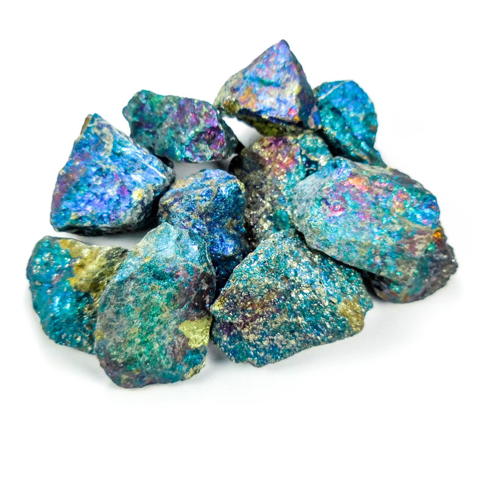 Chalcopyrite Peacock Ore Rough (3 Pcs) Raw Gemstones