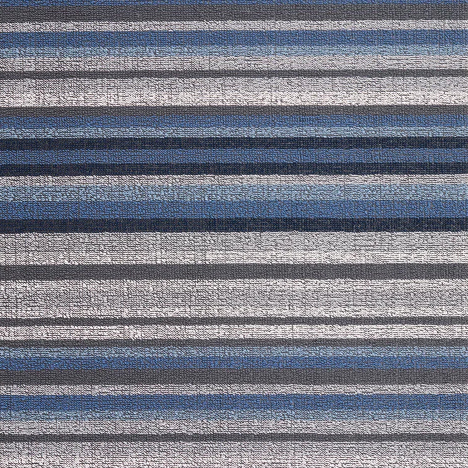 chilewich | shag big mat 91x152cm (36x60") | horizon stripe deep sea