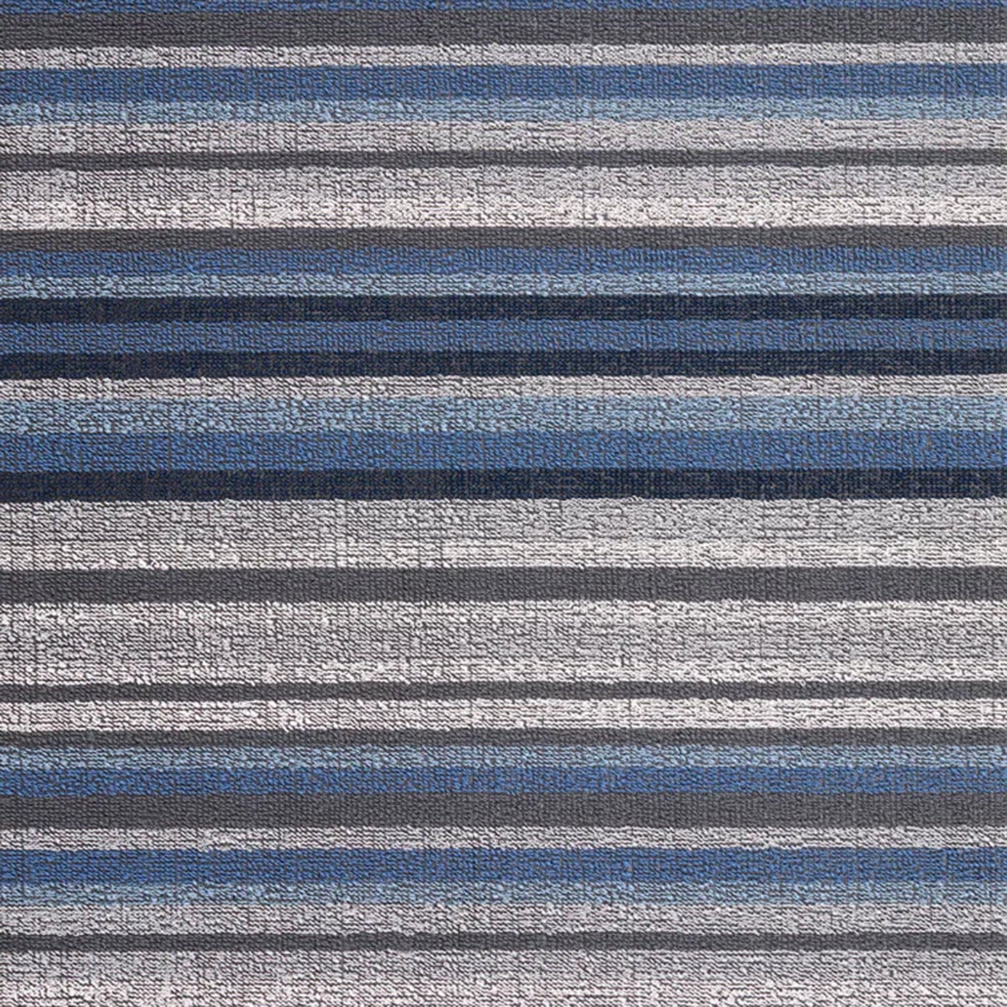 chilewich | shag doormat 46x71cm (18x28") | horizon stripe deep sea