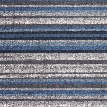 chilewich | shag doormat 46x71cm (18x28") | horizon stripe deep sea