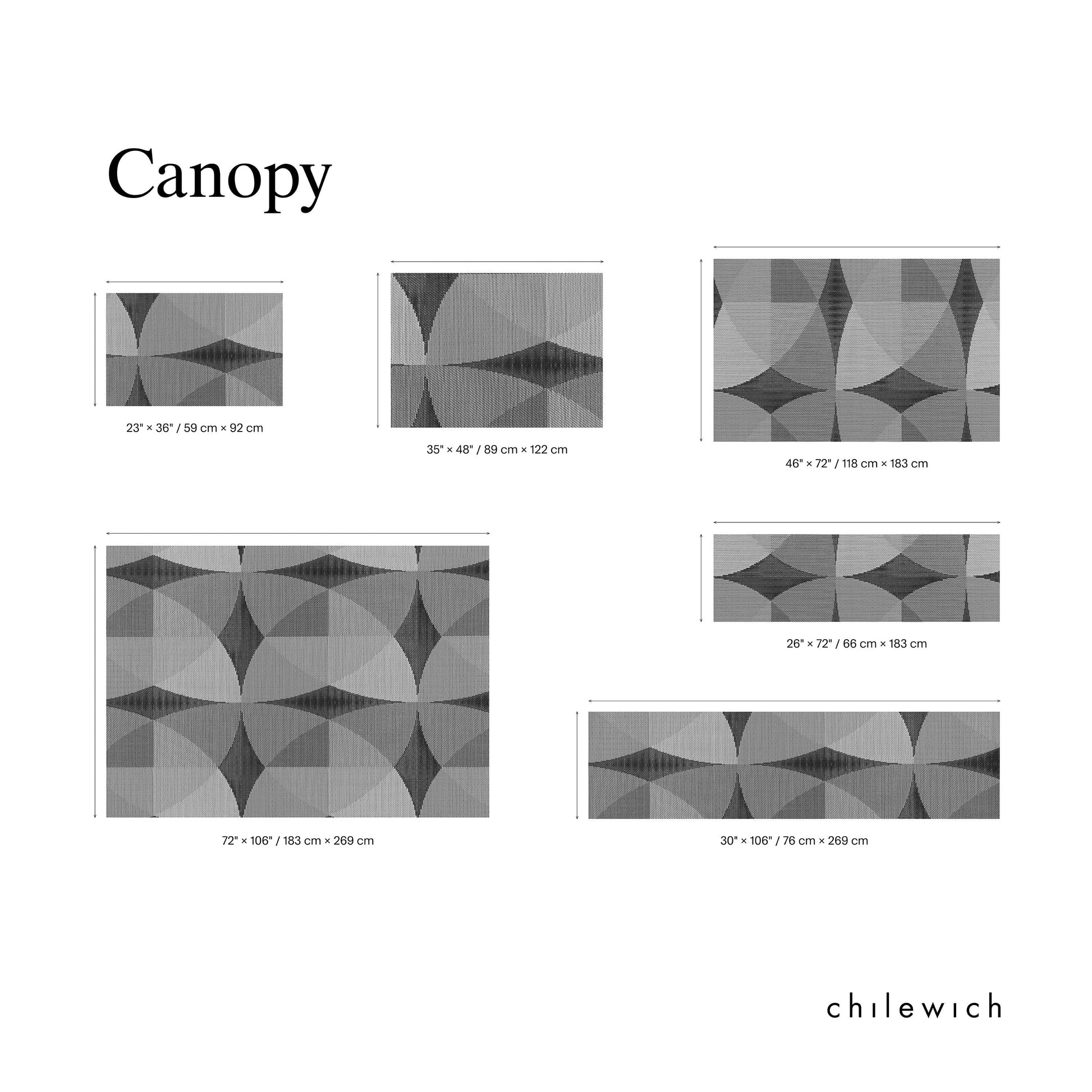chilewich | woven floormat 76x269cm  (30x106") | canopy honey