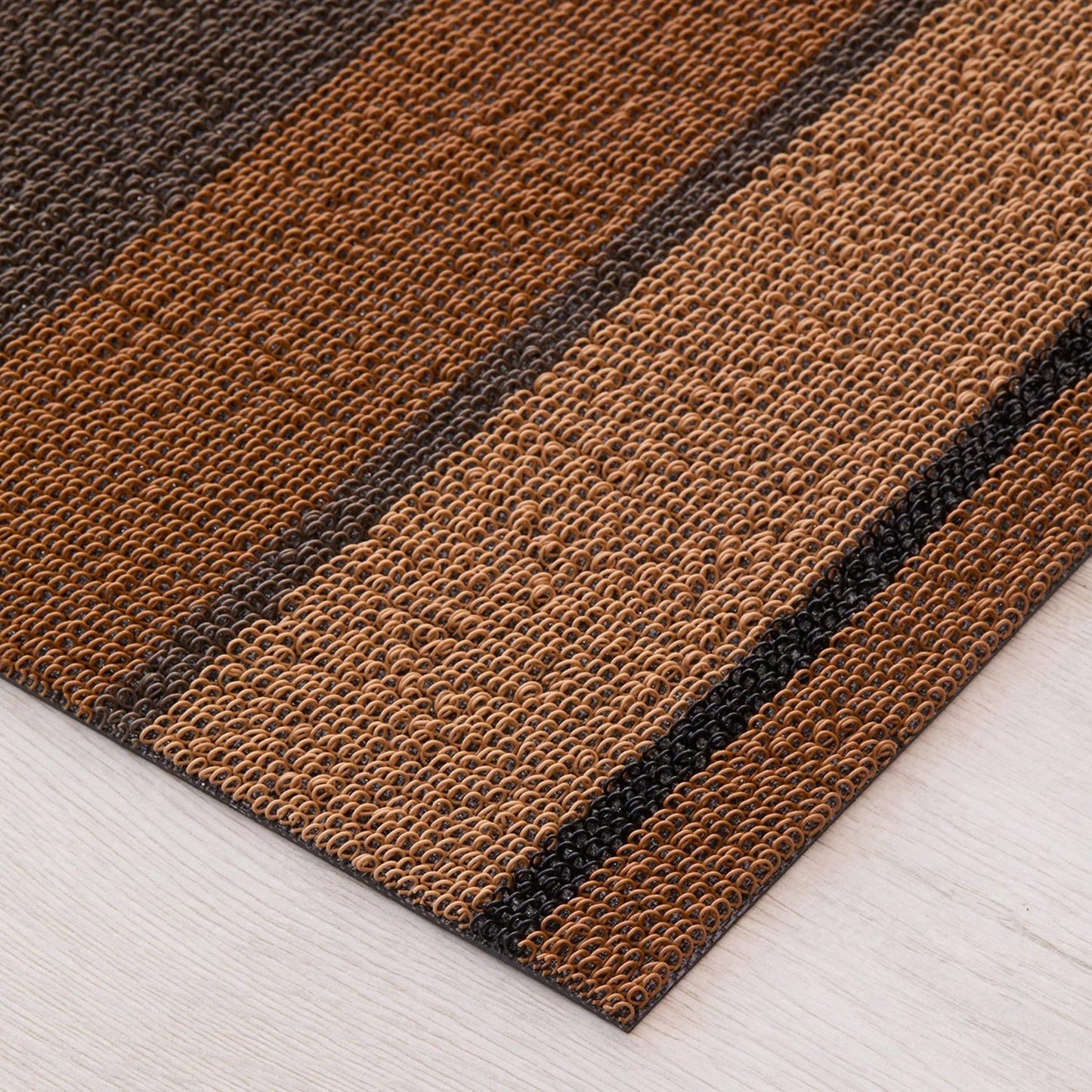 chilewich | shag utility doormat 61x91cm (24x36") | bolt stripe honey